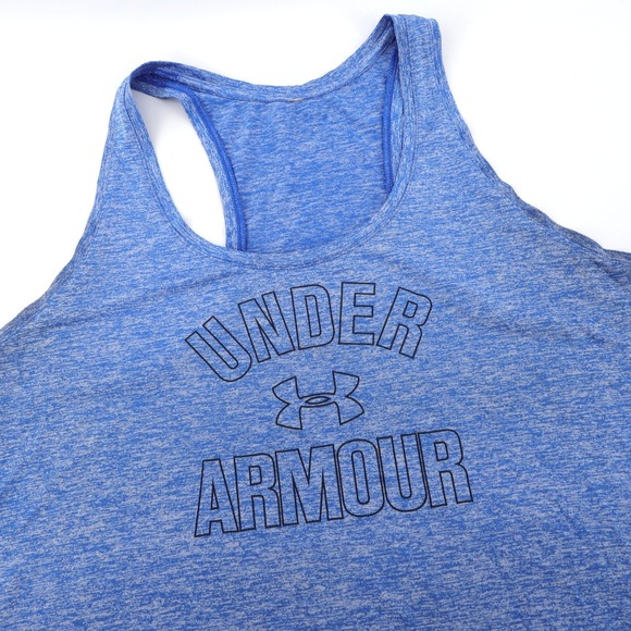 Under Armour Other - Under Armour HeatGear Racerback Tank Top Blue Mens XL